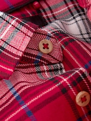 Red Check 100% Cotton Long Sleeve Check Shirt (3-16yrs) - Image 3 of 3