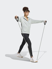 adidas Green Designed 4 Training Full-Zip Hooded Sweatshirt - Image 3 of 6