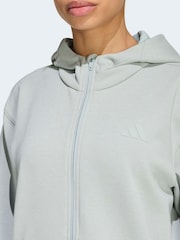 adidas Green Designed 4 Training Full-Zip Hooded Sweatshirt - Image 4 of 6