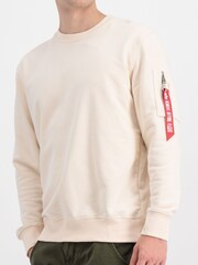 Alpha Industries Dark Olive Green USN Blood Chit 100% Cotton Sweater - Image 1 of 10