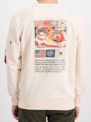Alpha Industries Dark Olive Green USN Blood Chit 100% Cotton Sweater - Image 2 of 10