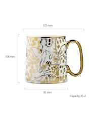 BIA International Set of 2 Gold Giraffe Animal Mugs - Image 3 of 3