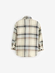 Neutral Brushed Check Overshirt (3-16yrs) - Image 2 of 3