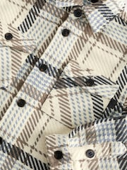 Neutral Brushed Check Overshirt (3-16yrs) - Image 3 of 3