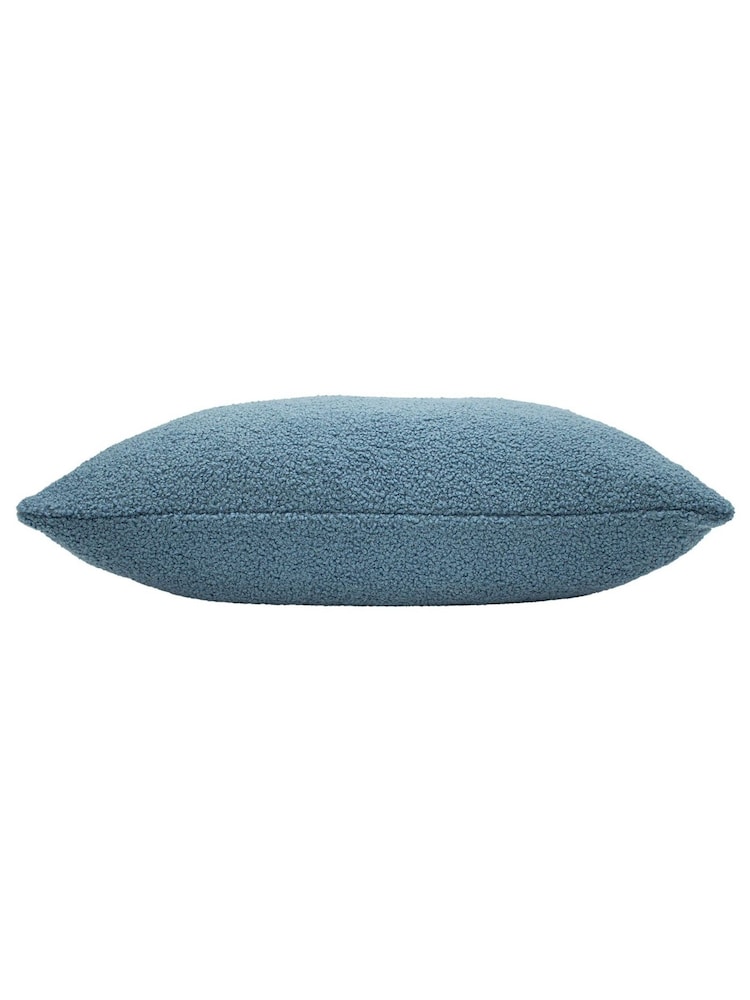 furn. Wedgewood Blue Malham Teddy Borg Fleece Polyester Filled Cushion - Image 5 of 5 furn. Wedgewood Blue Malham Teddy Borg Fleece Polyester Filled Cushion - Image 5 of 5