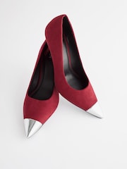 Red Forever Comfort® Metallic Toe Court Shoes - Image 5 of 7