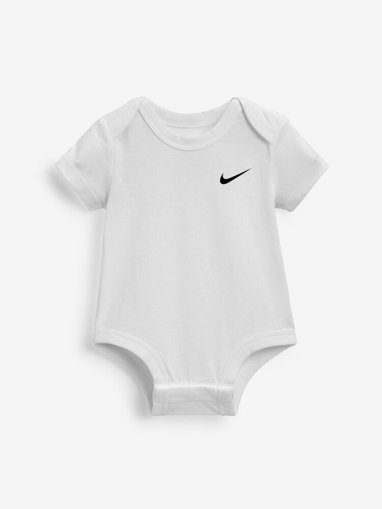 Nike Grey/Black 3 Pack Baby Bodysuits - Image 1 of 6 Nike Grey/Black 3 Pack Baby Bodysuits - Image 1 of 6