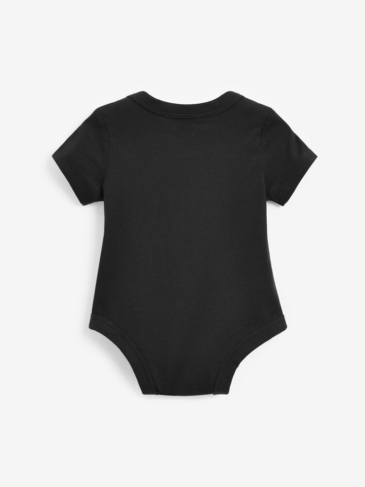 Nike Grey/Black 3 Pack Baby Bodysuits - Image 2 of 6 Nike Grey/Black 3 Pack Baby Bodysuits - Image 2 of 6