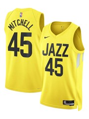Nike Gold Utah Jazz Icon Edition Swingman Jersey - Gold - Donovan Mitchell Unisex - Image 1 of 3