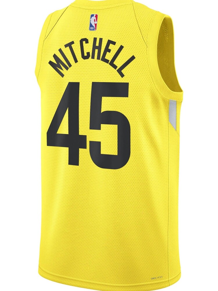 Nike Gold Utah Jazz Icon Edition Swingman Jersey - Gold - Donovan Mitchell Unisex - Image 3 of 3