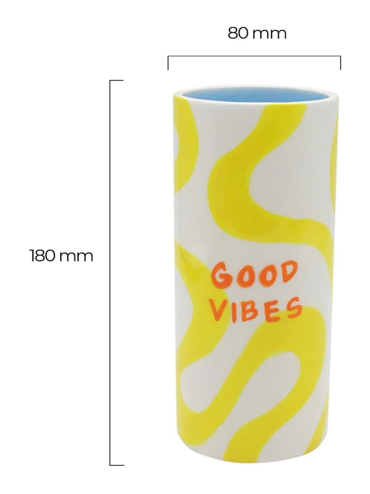 Que Rico MultiColoured Antonella Good Vibes Vase - Image 3 of 3