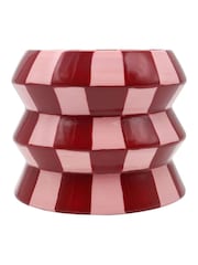 Que Rico Multicoloured Teodora Crazy Squares Plant Pot - Image 2 of 3
