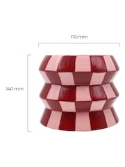 Que Rico Multicoloured Teodora Crazy Squares Plant Pot - Image 3 of 3