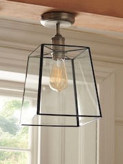 Black Warwick Flush Ceiling Light Fitting - Image 2 of 6
