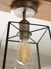 Black Warwick Flush Ceiling Light Fitting - Image 4 of 6