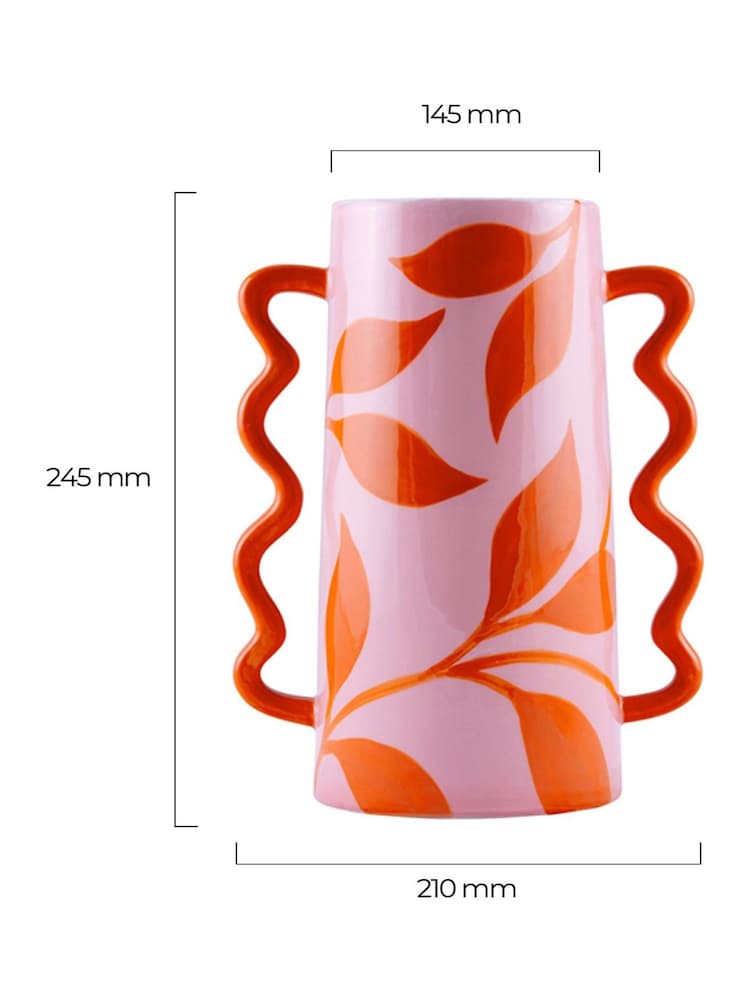 Que Rico MultiColoured Rodrigo Fuego Floral Vase - Image 3 of 3