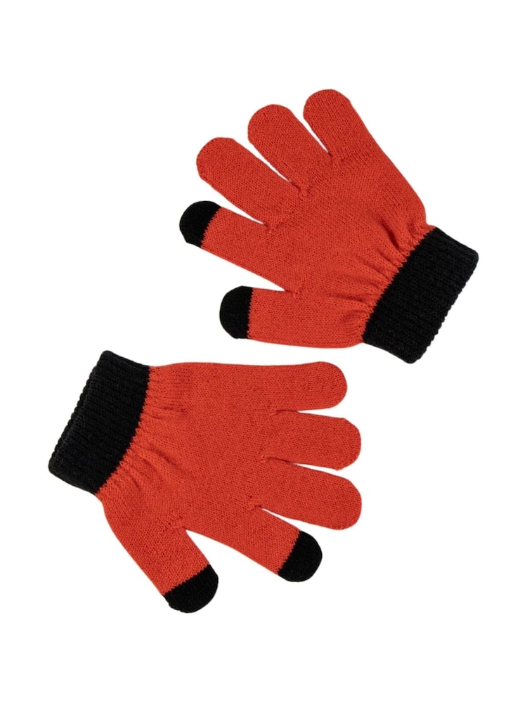 Peers Hardy Red Marvel Spider-Man Beanie Hat and Gloves Set - Image 2 of 3 Peers Hardy Red Marvel Spider-Man Beanie Hat and Gloves Set - Image 2 of 3