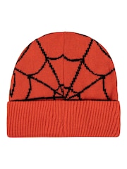 Peers Hardy Red Marvel Spider-Man Beanie Hat and Gloves Set - Image 3 of 3