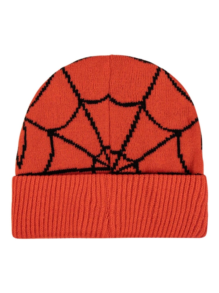 Peers Hardy Red Marvel Spider-Man Beanie Hat and Gloves Set - Image 3 of 3 Peers Hardy Red Marvel Spider-Man Beanie Hat and Gloves Set - Image 3 of 3