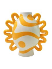 Que Rico Yellow Isabel Sol Y Sombra Vase - Image 2 of 3