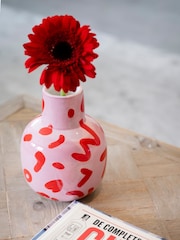 Que Rico Multicoloured Rosita Leopardo Lindo Vase - Image 1 of 3