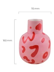 Que Rico Multicoloured Rosita Leopardo Lindo Vase - Image 3 of 3