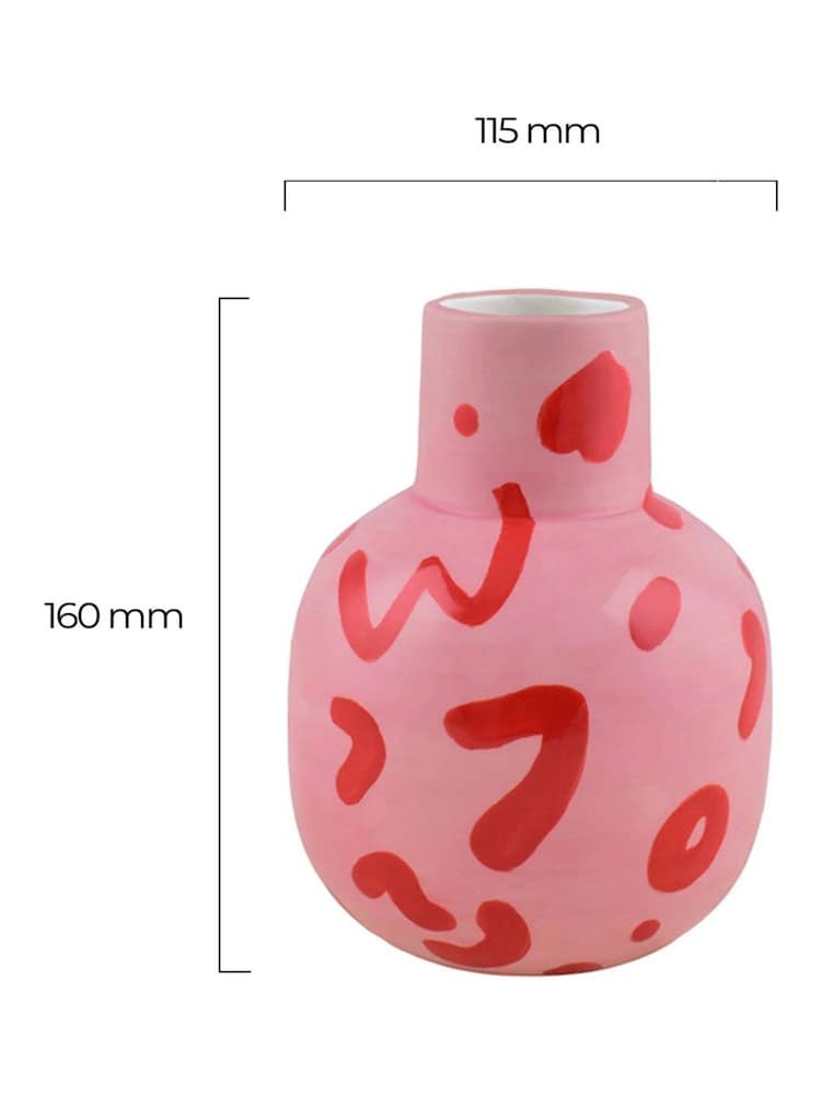 Que Rico Multicoloured Rosita Leopardo Lindo Vase - Image 3 of 3 Que Rico Multicoloured Rosita Leopardo Lindo Vase - Image 3 of 3