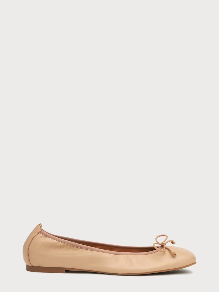 LK Bennett Natural Trilly Ballerina Flats - Image 1 of 4
