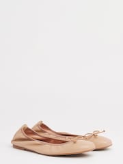 LK Bennett Natural Trilly Ballerina Flats - Image 2 of 4