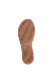 Jones Bootmaker Gold Emillina Leather Buckle Mule Sandals - Image 5 of 6