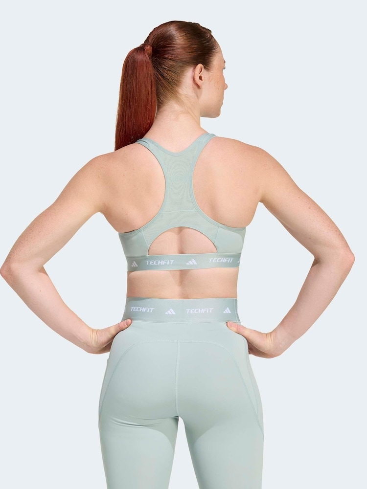 adidas Blue Techfit Bra - Image 2 of 9