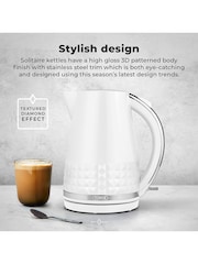 Tower White Solitaire 1.5L 3KW Kettle - Image 3 of 8