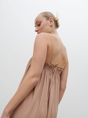 Pretty Lavish Biscuit Ada Shirred Maxi Dress - Image 5 of 5