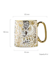 BIA International Set of 2 Gold Owl Animal Mugs - Image 3 of 3