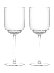 Anton Studio Designs Set of 2 Clear Milan Red Wine Spritz Glasses - Image 3 of 5