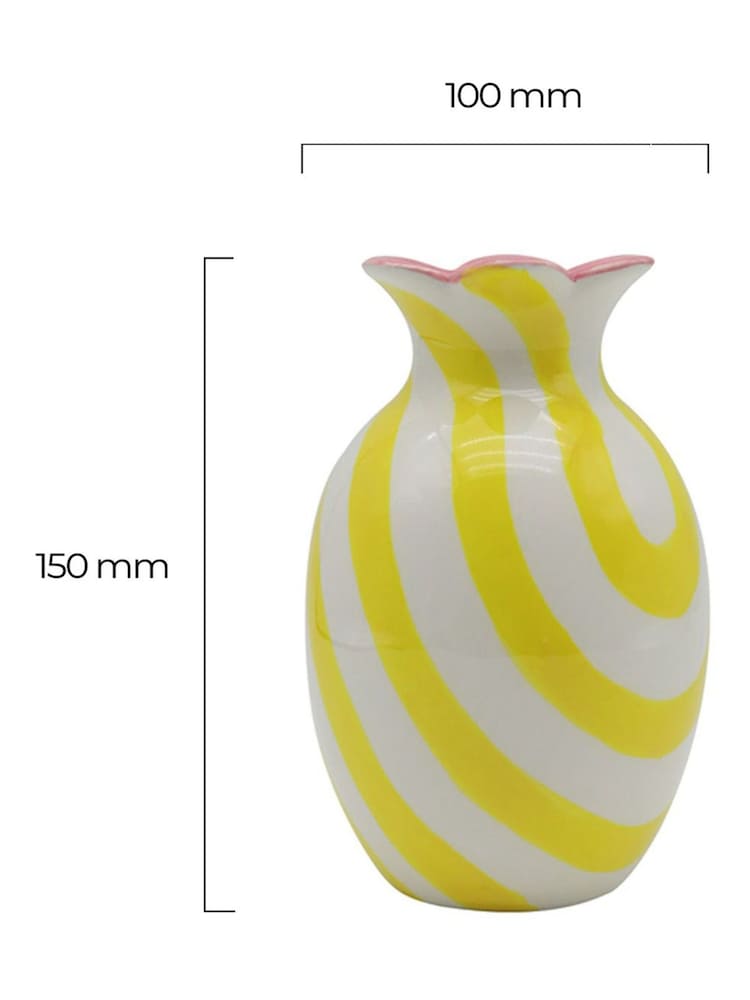 Que Rico Yellow Selena Baila Bella Vase - Image 2 of 2
