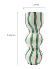Que Rico Green Raquel Rayas Bailarinas Vase - Image 2 of 2