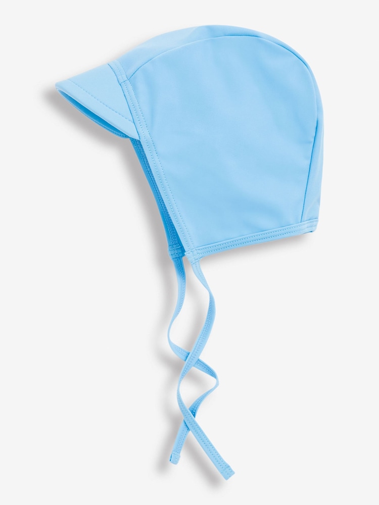 JoJo Maman Bébé Blue Baby Swim Bonnet - Image 1 of 1