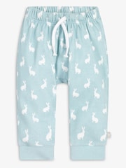 The Little Tailor Baby 2 Piece Jersey Bunny Print 100% Cotton Gift Set - Image 5 of 9