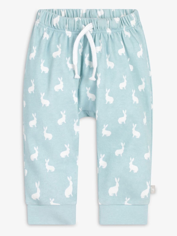 The Little Tailor Baby 2 Piece Jersey Bunny Print 100% Cotton Gift Set - Image 5 of 9