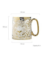 BIA International Set of 2 Gold Leopard Animal Mugs - Image 3 of 3