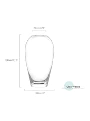 Anton Studio Designs Clear Small Oxford Large Vase - Image 6 of 7