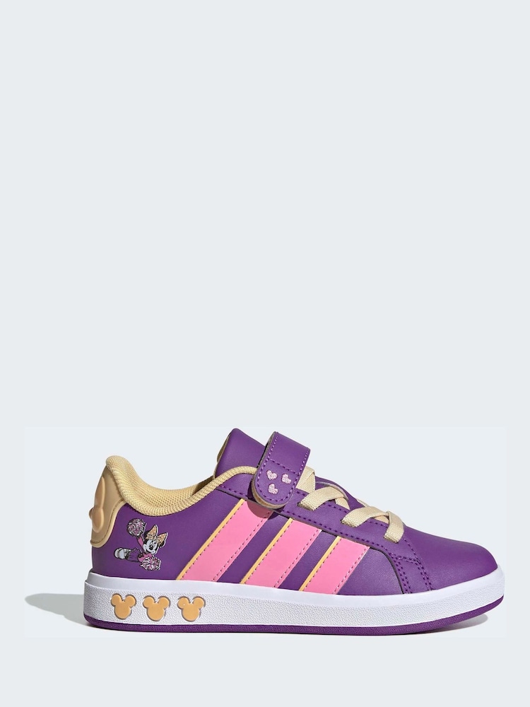 adidas Purple Disney Minnie Mouse Grand Court Shoes - Image 1 of 9