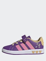 adidas Purple Disney Minnie Mouse Grand Court Shoes - Image 2 of 9