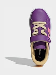 adidas Purple Disney Minnie Mouse Grand Court Shoes - Image 5 of 9