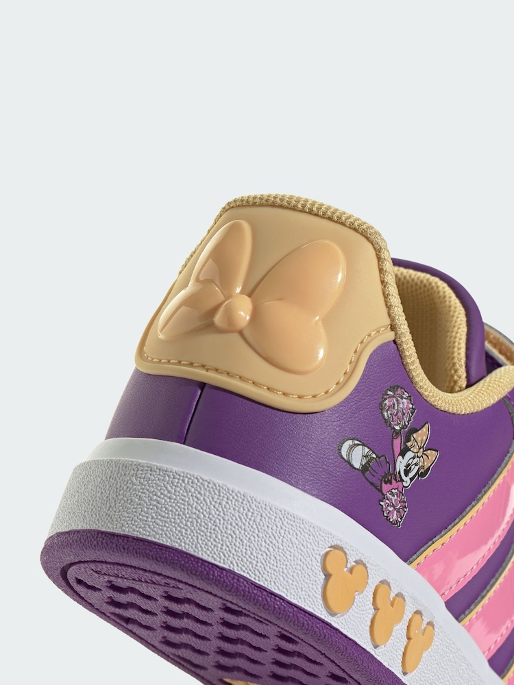 adidas Purple Disney Minnie Mouse Grand Court Shoes - Image 9 of 9