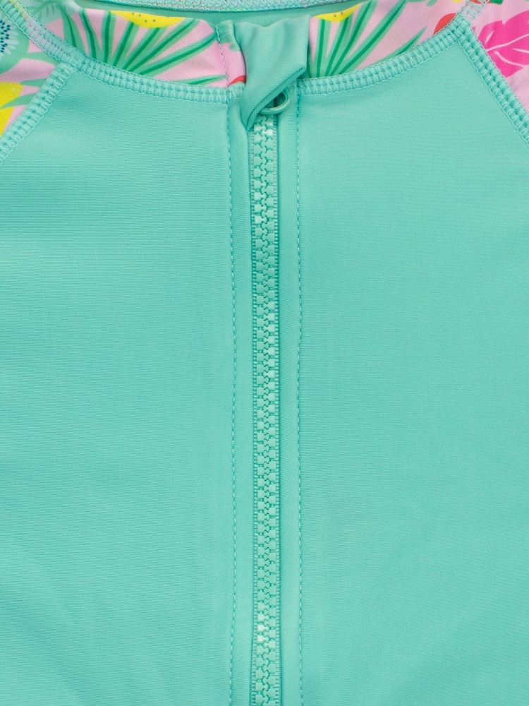 Harry Bear Green Girls Tropical Swimsuit - Image 4 of 4