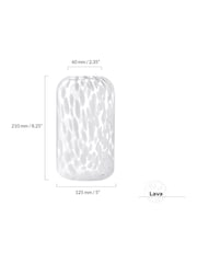 Anton Studio Designs White Lava Vase - Image 4 of 7