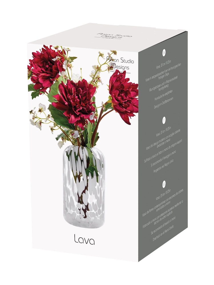 Anton Studio Designs White Lava Vase - Image 7 of 7 Anton Studio Designs White Lava Vase - Image 7 of 7