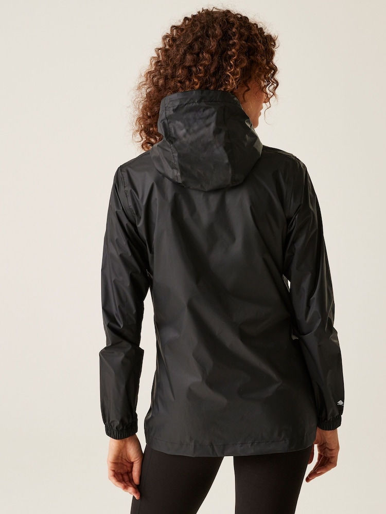 Regatta Black Womens Waterproof Pack It Jacket III - Image 3 of 12